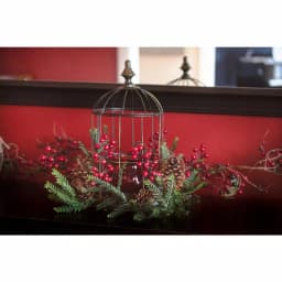 Nearly Natural Pine Berry Birdhouse Candelabrum Holiday Indoor Tabletop Decor thumbnail 4