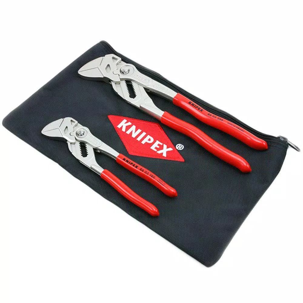 KNIPEX 2-Piece Cobra Water Pump and Pliers Wrench Set with Carry Pouch