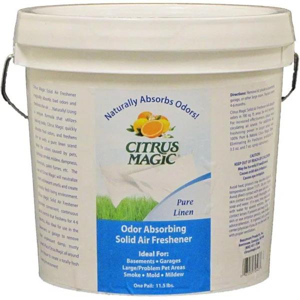 Citrus Magic Pure Linen Solid Air Freshener, 2 Gal. Odor Absorbing Formula