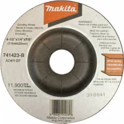 Makita 4-1/2 in. x 7/8 in. 24-Grit General Purpose Metal Grinding Wheels, 25-Pack thumbnail 1