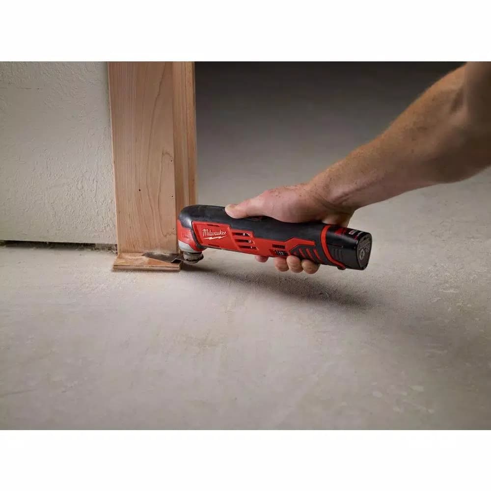 Milwaukee M12 12V Lithium-Ion Cordless Oscillating Multi-Tool Kit with 1.5 Ah Battery, Charger, and Accessories
