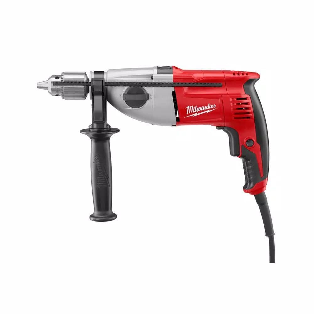 Milwaukee 1/2 in. Pistol Grip Dual Torque Hammer Drill with Carrying Case, 7.5 Amp