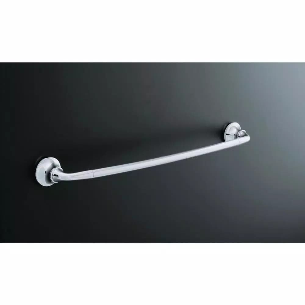 Kohler Forte Sculpted 24 in. Single Towel Bar, Polished Chrome