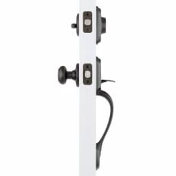 Kwikset Belleview Venetian Bronze Single Cylinder Handleset with Cove Knob and SmartKey Security thumbnail 5