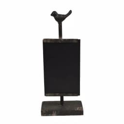 Unbranded Bird's Landing Vintage Black Metal Magnetic Chalkboard with Wood Frame thumbnail 2