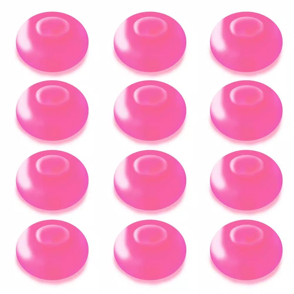 LUMABASE Pink Floating Blimp LED Lights, Waterproof Battery Operated Decorative Lights (12-Count)