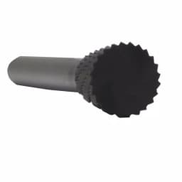 Drill America 3/8 in. x 3/8 in. Inverted Cone Solid Carbide Burr Rotary File Bit, 1/4 in. Shank thumbnail 2
