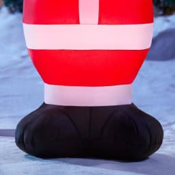 Home Accents Holiday 3.5 ft. Airblown Inflatables Santa Claus Christmas Decoration with LED Lights thumbnail 5