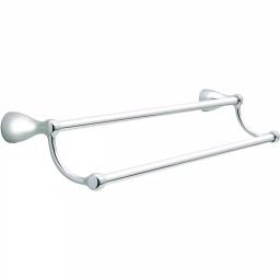 Delta Foundations 24 in. Double Towel Bar, Polished Chrome thumbnail 1