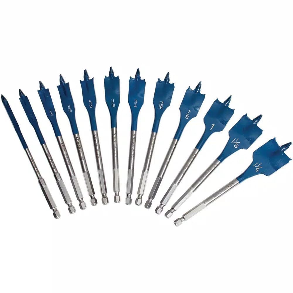 Bosch Daredevil High Carbon Steel Spade Bit Set, 12-Piece