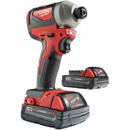 Milwaukee M18 18V Brushless Cordless 1/4 in. Hex Impact Driver Kit with Two 2.0 Ah Batteries and Charger thumbnail 14