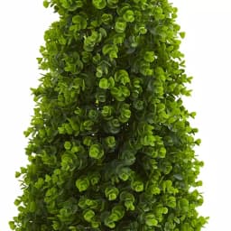 Nearly Natural 3 ft. Artificial Eucalyptus Topiary Tree - Indoor/Outdoor Greenery thumbnail 2