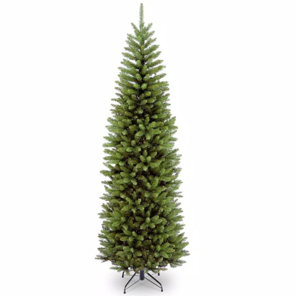 National Tree Company 10 ft. Kingswood Fir Pencil Artificial Christmas Tree, Slim Profile, 1715 Tips