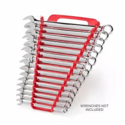 TEKTON 7.5 in. 15-Tool Store-and-Go Wrench Rack Keeper, Red thumbnail 5