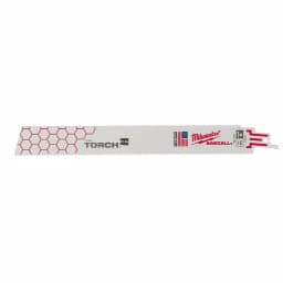 Milwaukee 9 in. 14 TPI Torch Metal Reciprocating Saw Blades, BiMetal (10-Pack) thumbnail 2