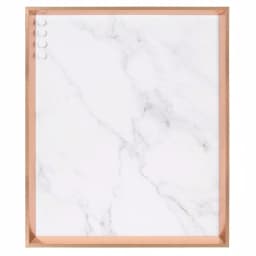 Kate and Laurel Calter Rose Gold Marble Magnetic Memo Board - Large Wall Organizer for Home or Office thumbnail 2