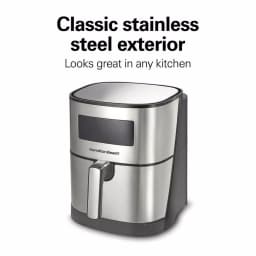 Hamilton Beach 5.3 Qt. Digital Air Fryer, 1700W Stainless Steel with 8 Presets thumbnail 7