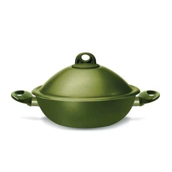 Pensofal Terre di Siena VapSi 4-Piece Wok and Steamer Set with Bioceramix Non-Stick Coating