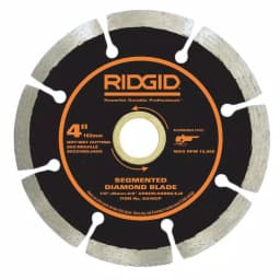 RIDGID 4 in. Segmented Diamond Blade for Concrete, Brick, and Masonry thumbnail 1