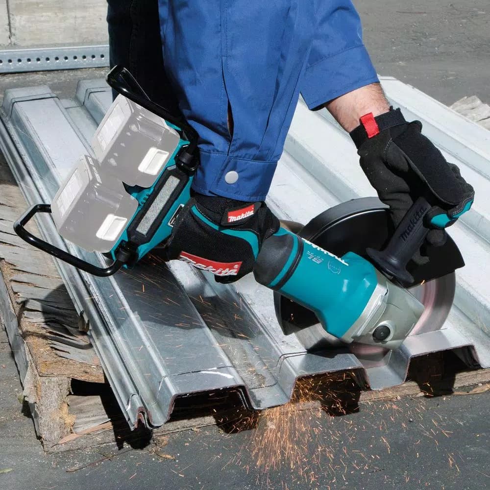 Makita 9 in. 36V X2 LXT Brushless Cordless Angle Grinder with AWS & Electric Brake