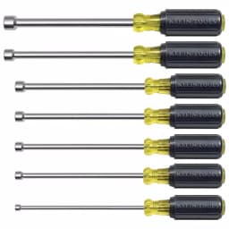 Klein Tools 7-Piece Magnetic Nut Driver Set with 6 in. Hollow Shafts and Cushion-Grip Handles thumbnail 1