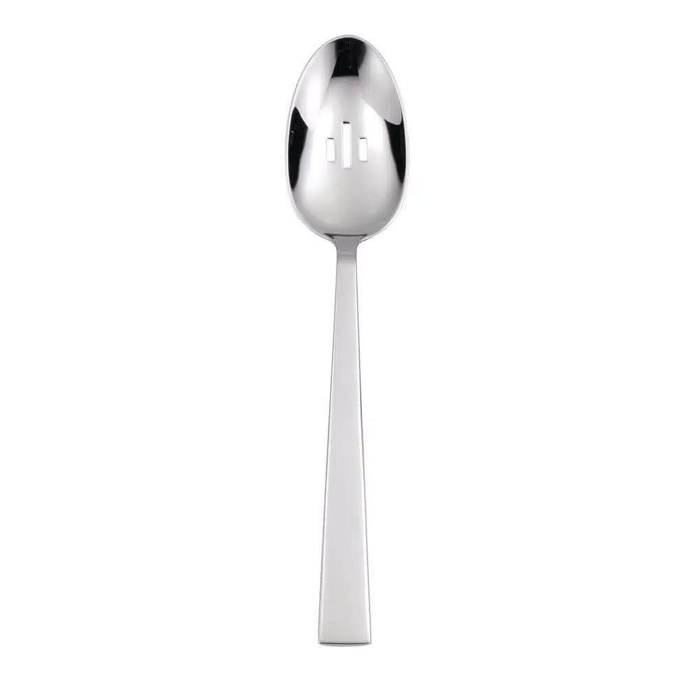 Oneida Fulcrum 18/10 Stainless Steel Pierced Banquet Spoons, Set of 12