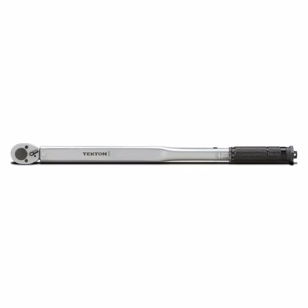 TEKTON 1/2 in. Drive Click Torque Wrench, 25-250 ft./lb.