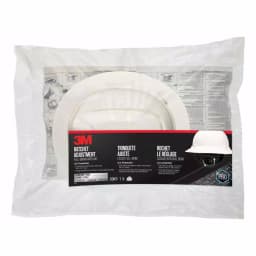 3M White Full-Brim Non-Vented Hard Hat with 4-Point Ratchet Adjustment thumbnail 4