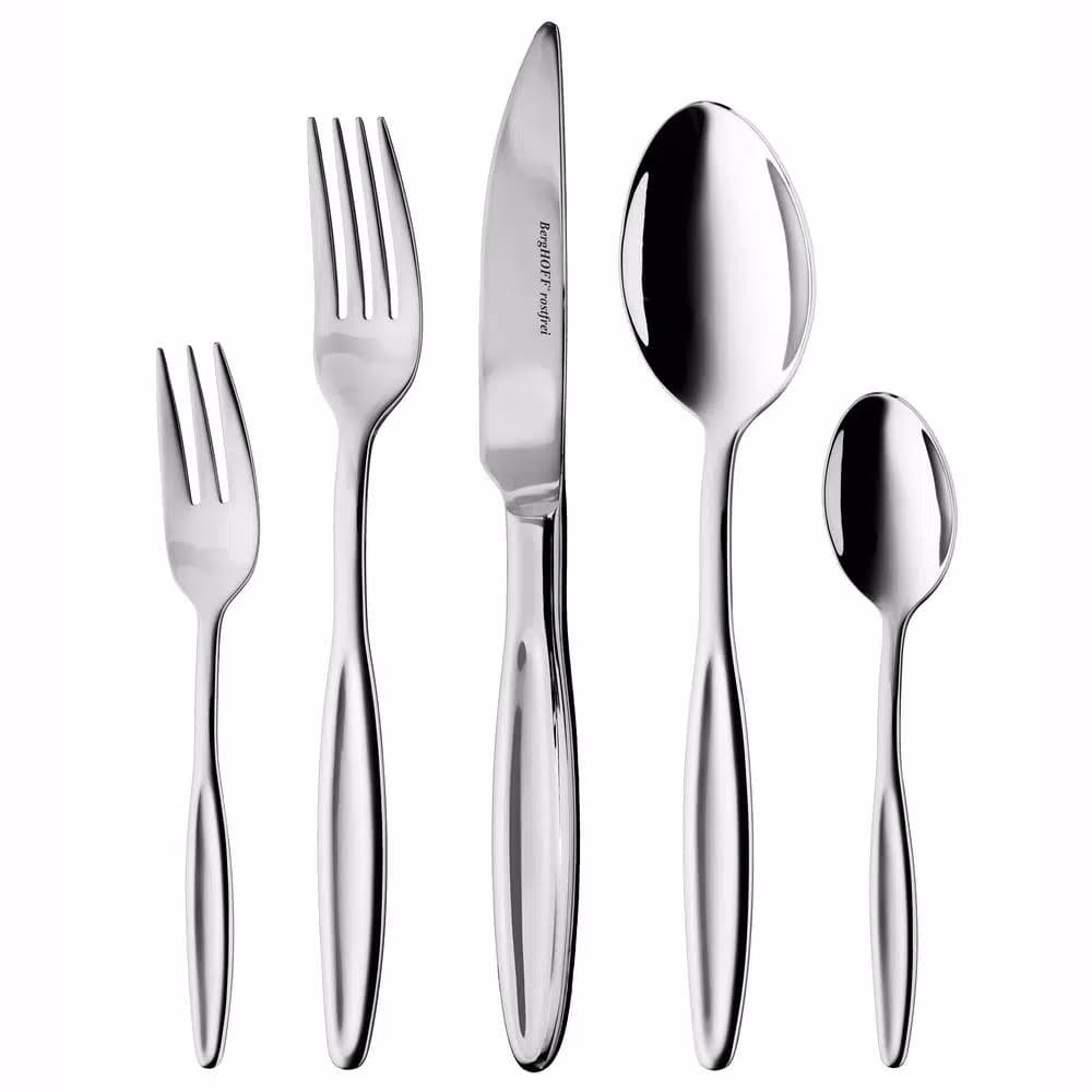 BergHOFF Ralph Kramer Folio 72-Piece 18/10 Stainless Steel Flatware Set, Service for 12