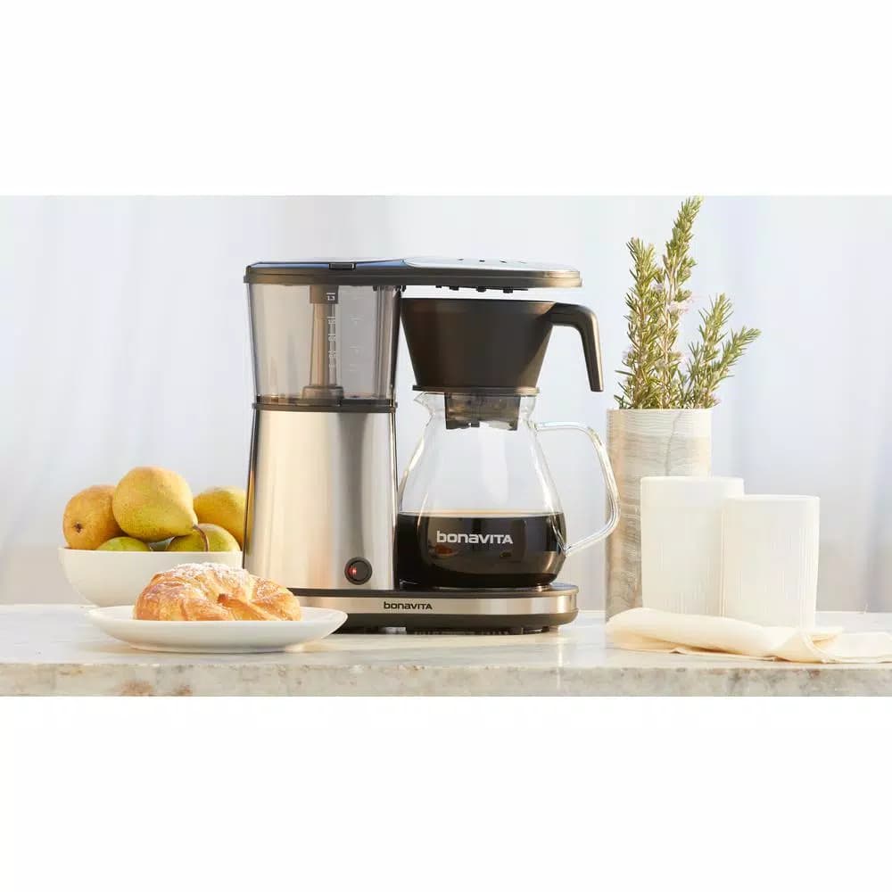 Bonavita 8-Cup Stainless Steel Drip Coffee Maker with Glass Carafe, 1560W