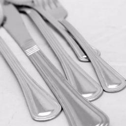 Gibson Home South Bay 65-Piece Stainless Steel Flatware Set with Wire Caddy, Service for 8 thumbnail 2