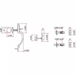 Design House Coventry Oil-Rubbed Bronze Entry Handleset with Ball Knob Interior and Single Cylinder Deadbolt thumbnail 4