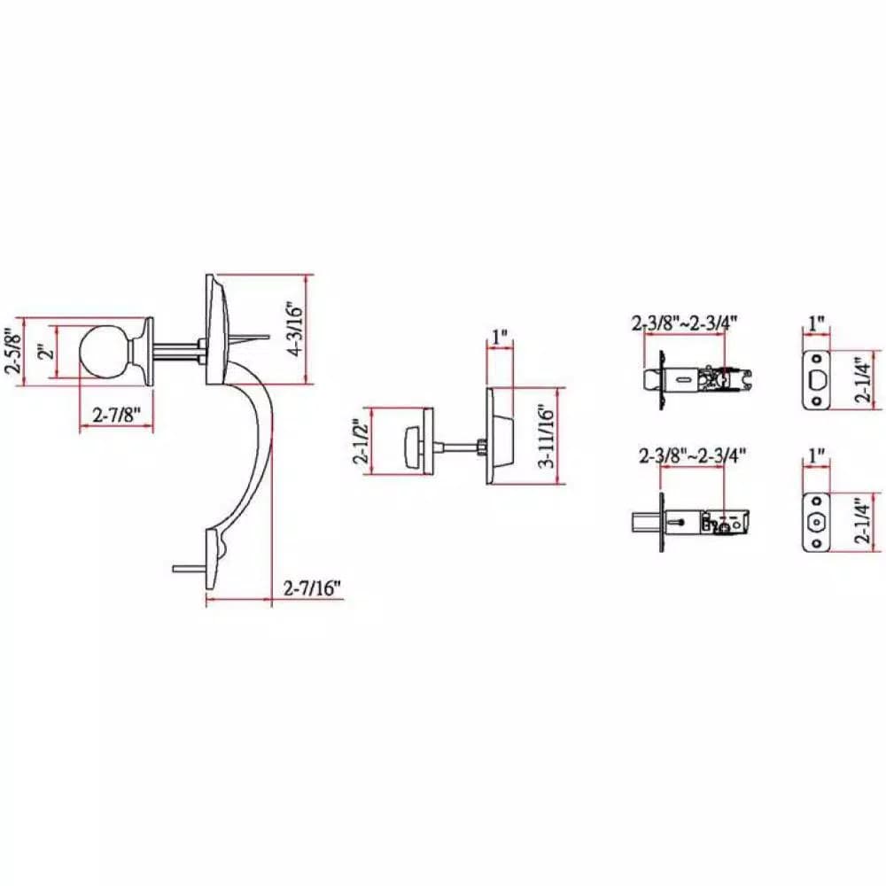 Design House Coventry Oil-Rubbed Bronze Entry Handleset with Ball Knob Interior and Single Cylinder Deadbolt
