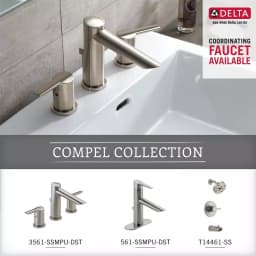 Delta Compel Single Post Toilet Paper Holder, Brilliance Stainless thumbnail 4
