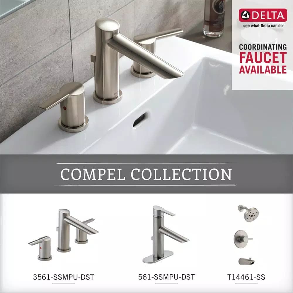Delta Compel Single Post Toilet Paper Holder, Brilliance Stainless