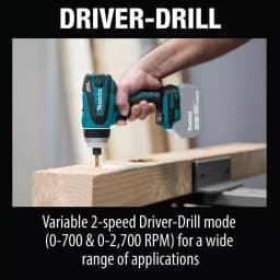 Makita 18V LXT Brushless 4-Function Hybrid Impact Hammer Driver Drill (Tool Only) thumbnail 9
