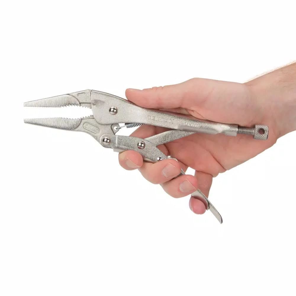 TEKTON 9 in. Long Nose Locking Pliers, 4-Piece Set