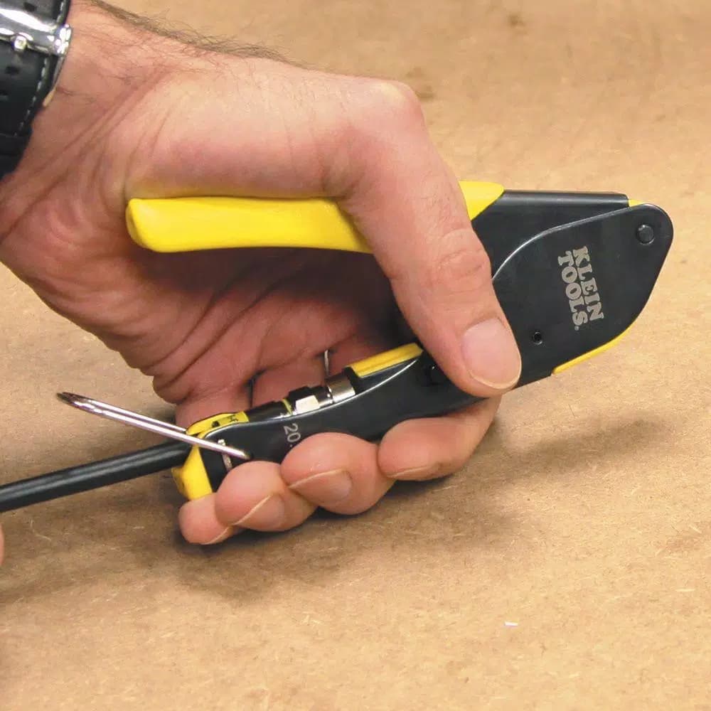 Klein Tools Coax Installation and Testing Kit with Universal F-Compression Connectors