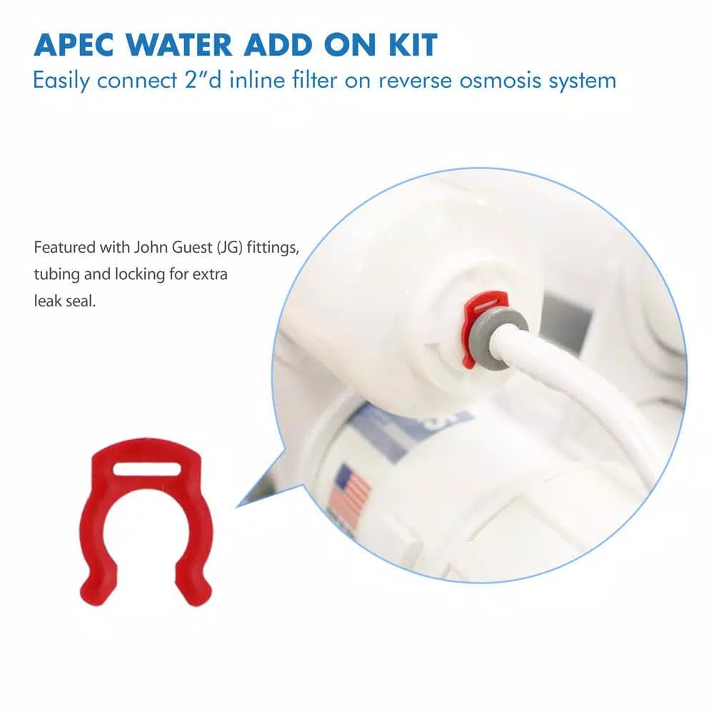 APEC Water Systems APEC Water Reverse Osmosis System Add-On Kit for 2 in. D Inline Filters