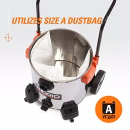 RIDGID 16 Gal. 6.5 Peak HP Stainless Steel Wet/Dry Shop Vacuum with 2.5 in. Locking Accessories thumbnail 6