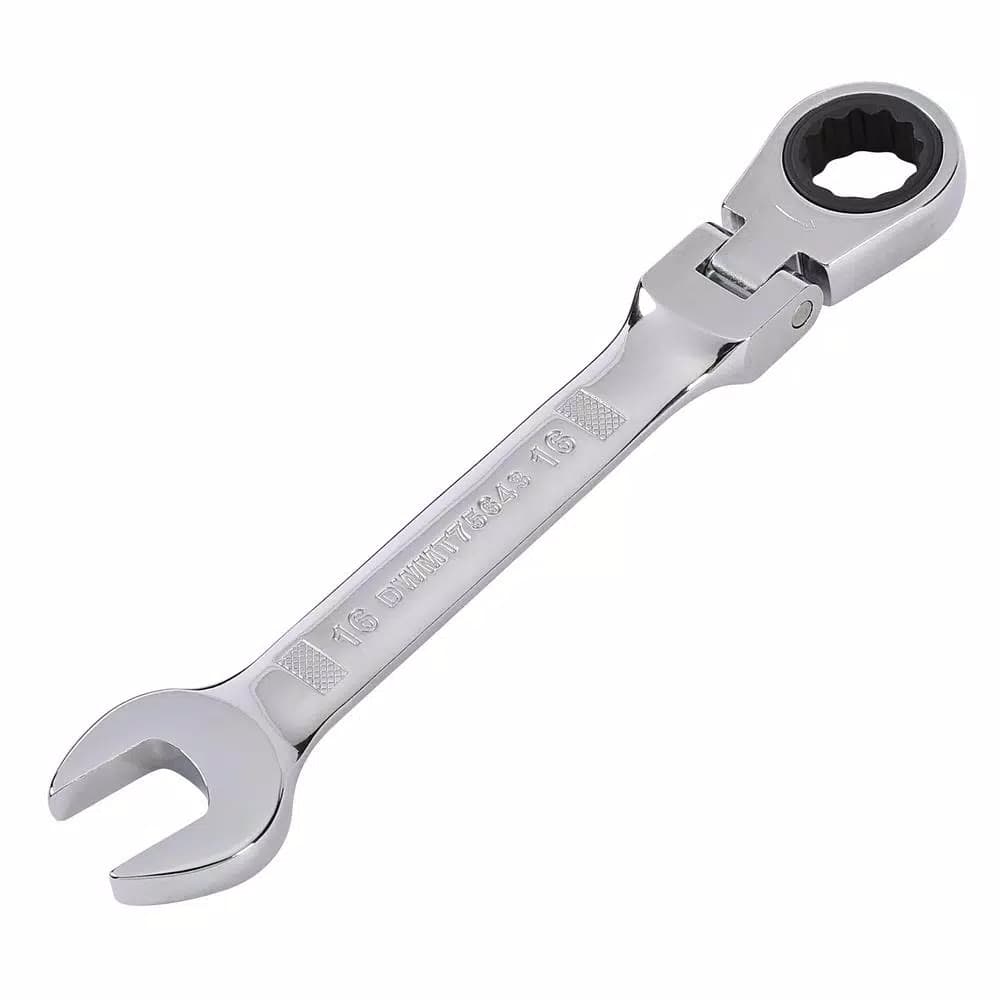 DEWALT DWMT74196 Metric Ratcheting Flex Head Combination Wrench Set, 7-Piece