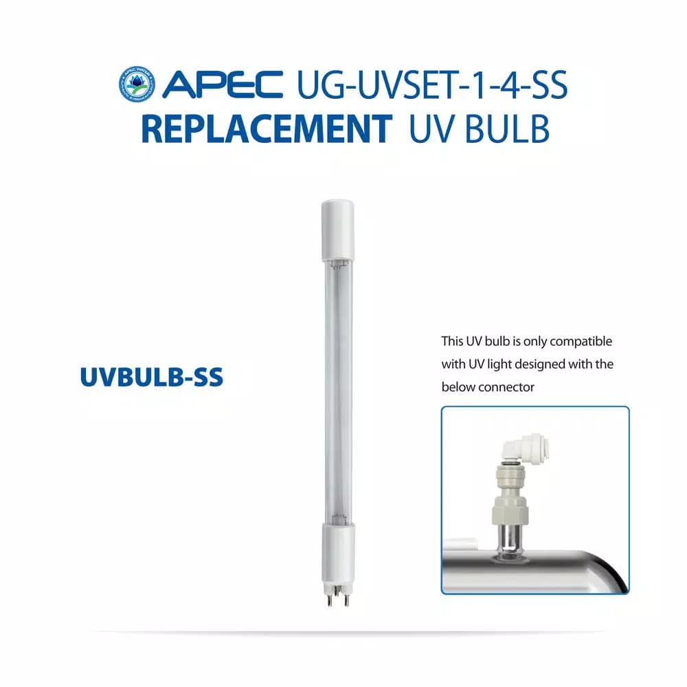 APEC Water Systems APEC Stainless Steel UV Ultra Violet Sterilizer Water Filter Cartridge Kit