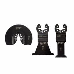 Milwaukee OPEN-LOK 3-Piece Wood Cutting Oscillating Multi-Tool Blade Kit thumbnail 1