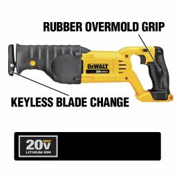 DEWALT FLEXVOLT 60V MAX Brushless Stud & Joist Drill with (2) 6.0Ah Batteries & DCS380B Reciprocating Saw Combo Kit thumbnail 4