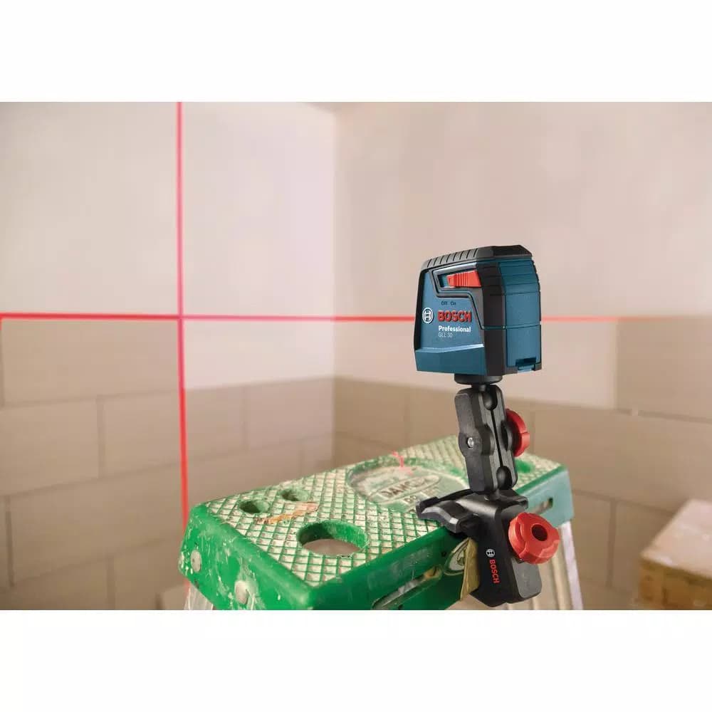 Bosch GLL30-RT Factory Reconditioned Self-Leveling Cross-Line Laser Level Kit, 30 ft.