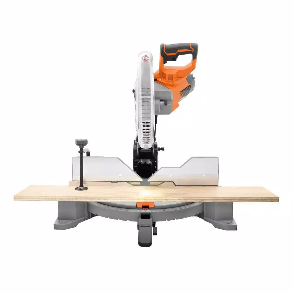 RIDGID 12 in. 15 Amp Dual Bevel Corded Compound Miter Saw with LED