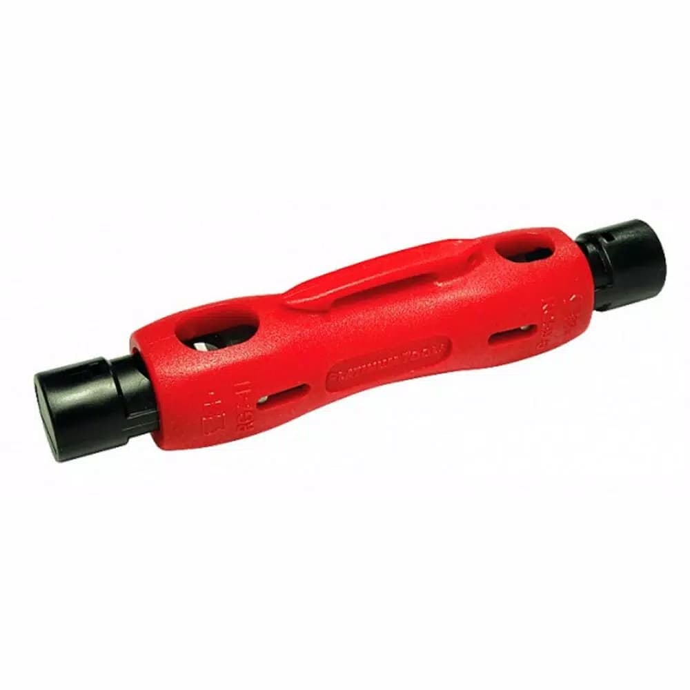 Platinum Tools Double-Ended Coax Cable Stripper Tool for RG-7/11/213/8 and RG-59/6/6 Quad Cables