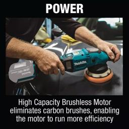 Makita 18V LXT Brushless Cordless 5 in./6 in. Dual Action Random Orbit Polisher (Tool Only) thumbnail 8
