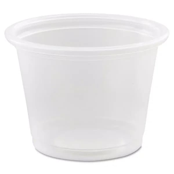 DART Conex 1 oz. Clear Polypropylene Portion Containers, 2500 Count Case