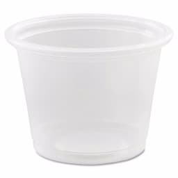 DART Conex 1 oz. Clear Polypropylene Portion Containers, 2500 Count Case thumbnail 1